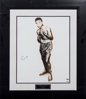 Cassius Clay Signed Photo in Framed Display (JSA)
